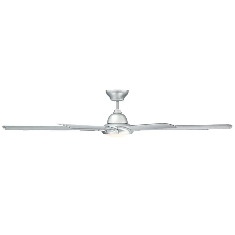 Hydra 96" Eight-Blade Indoor/Outdoor Smart Ceiling Fan with 2700K LED Light Kit and Wall Control