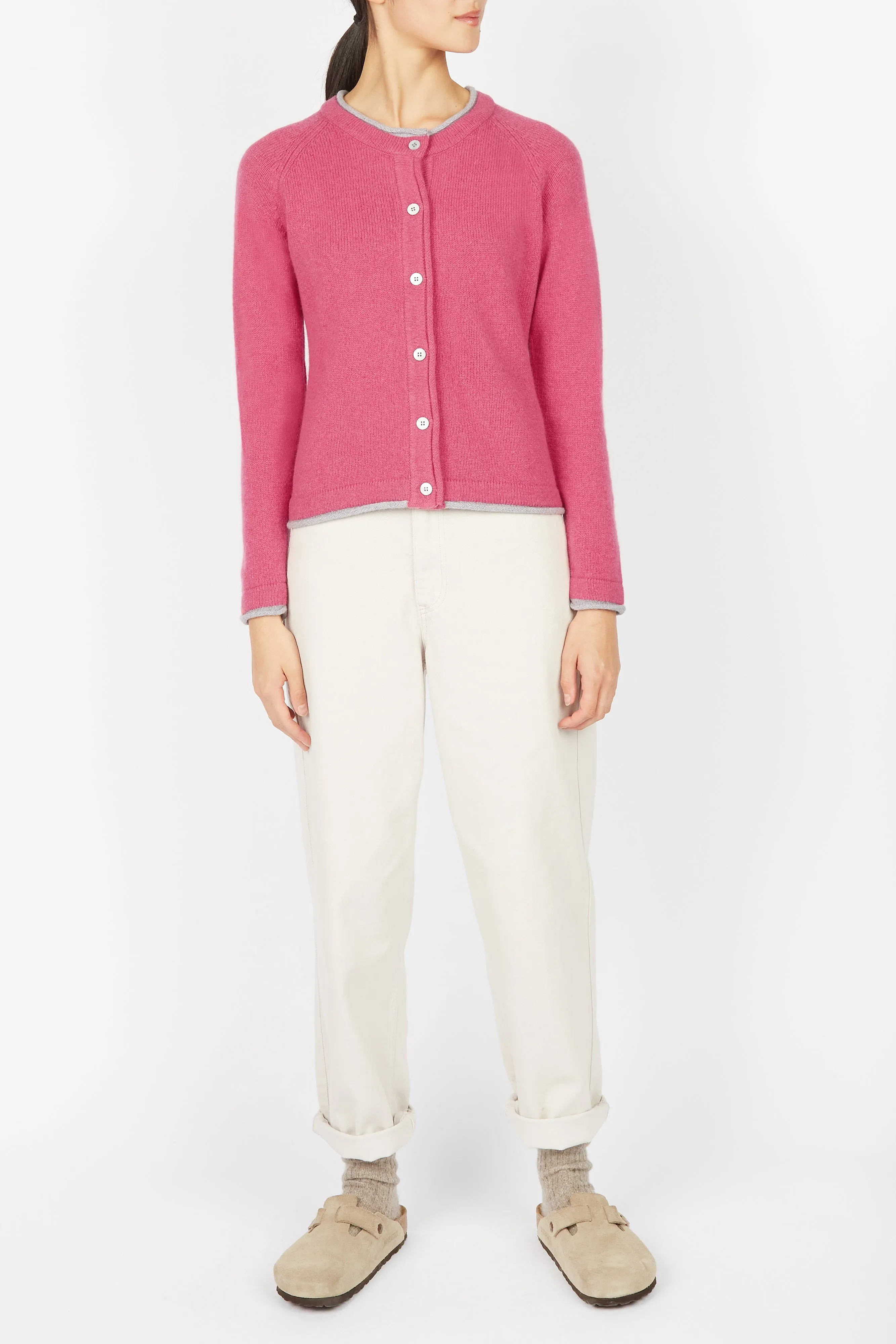 Irish - Killiney Cardigan - Rose Pink