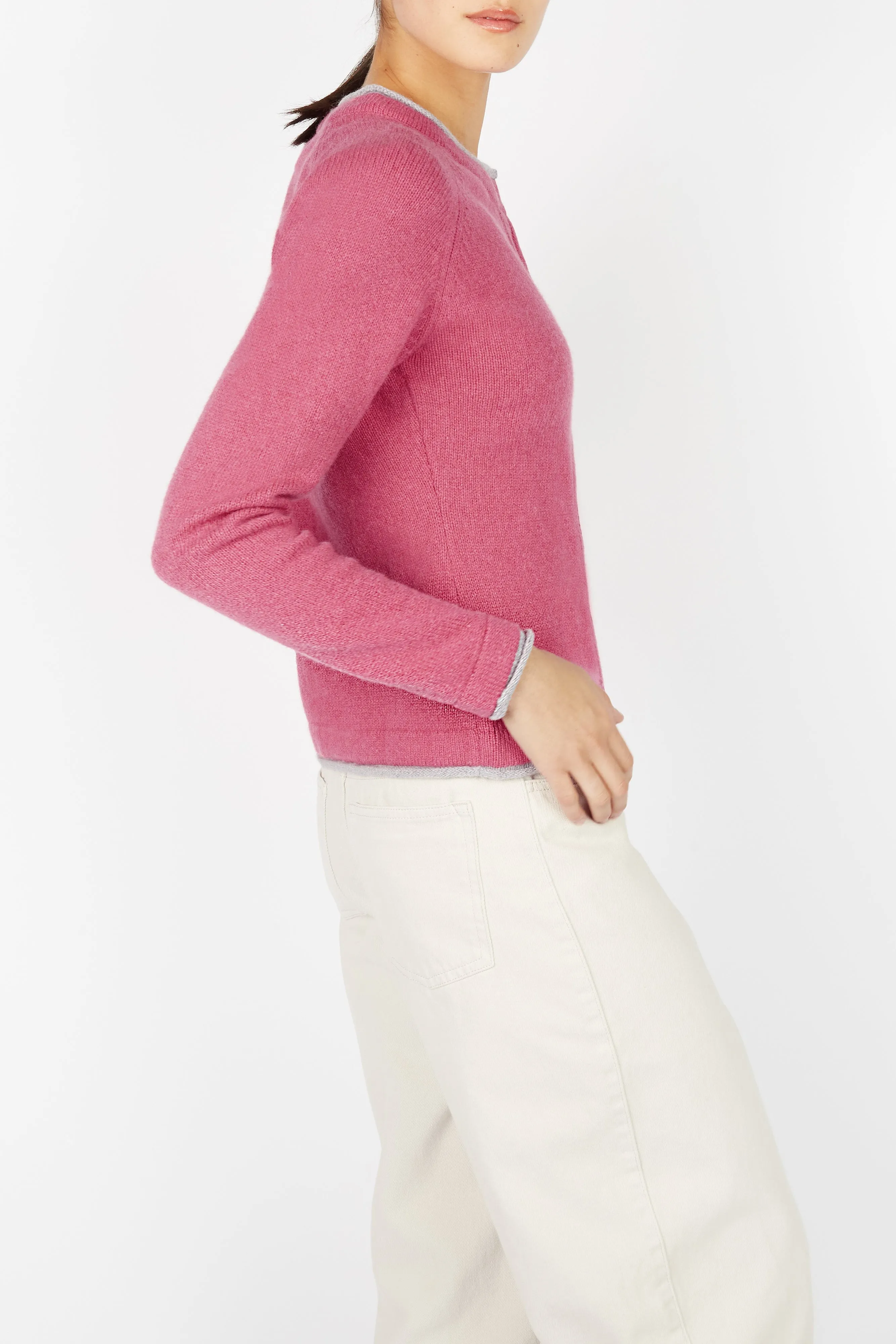 Irish - Killiney Cardigan - Rose Pink