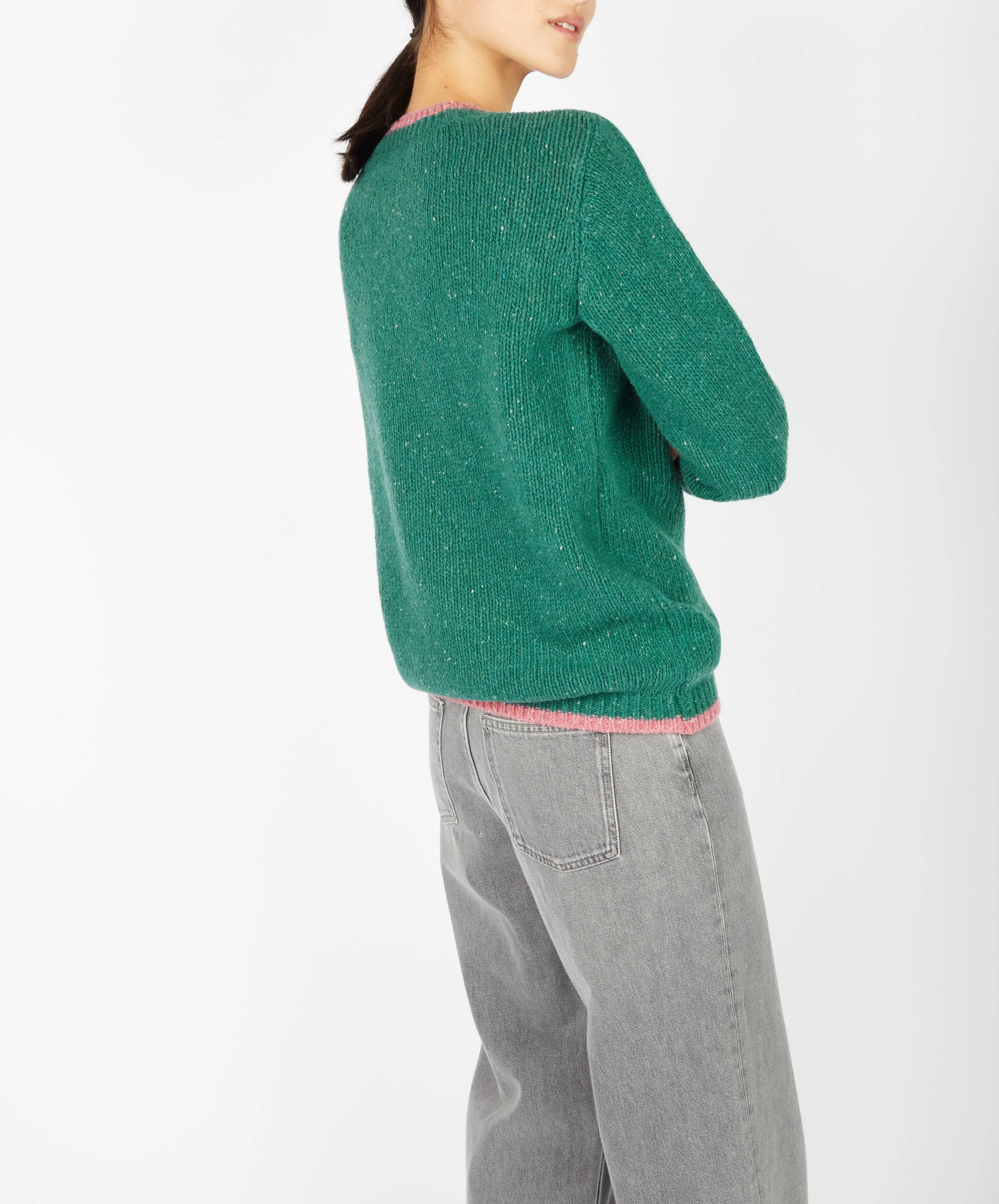 Irish - Slaney Crew Neck - GreenBub