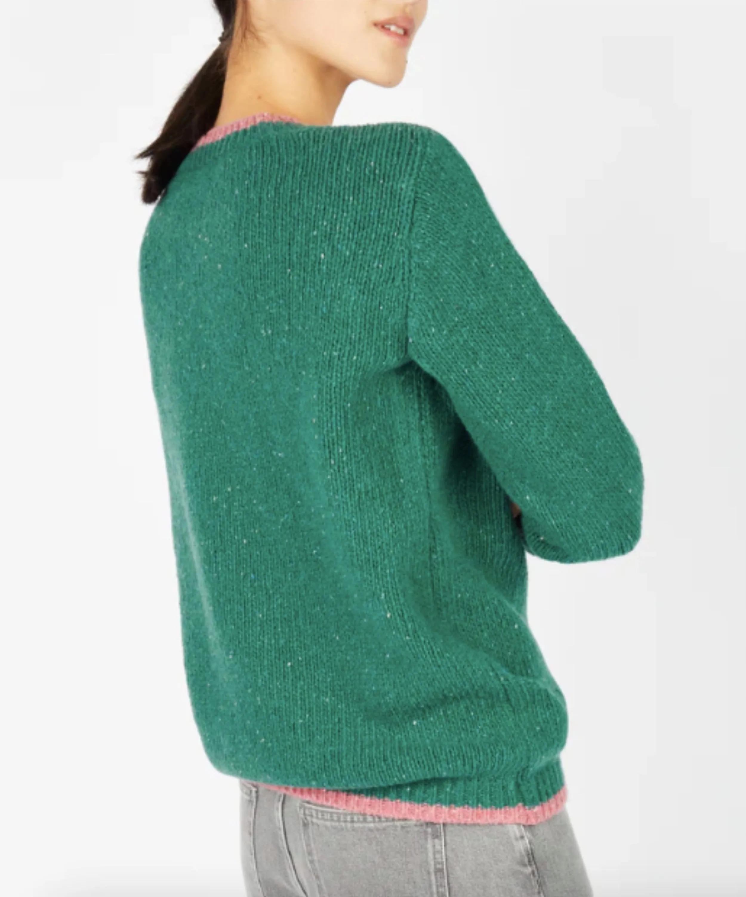 Irish - Slaney Crew Neck - GreenBub