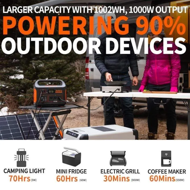 Jackery Solar Generator 1000 (Jackery 1000   1 x SolarSaga 100W) T1G1SP1000G100SP