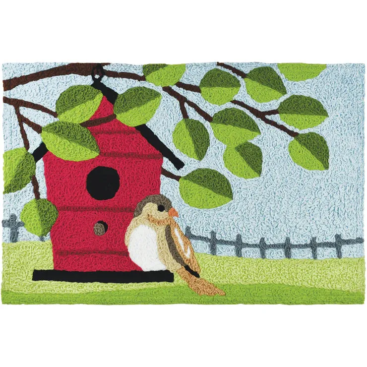 Jellybean Birdhouse Perch Rug