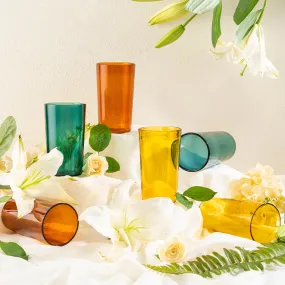 Juliette Glasses - Yellow, Amber, Teal (Set of 6)