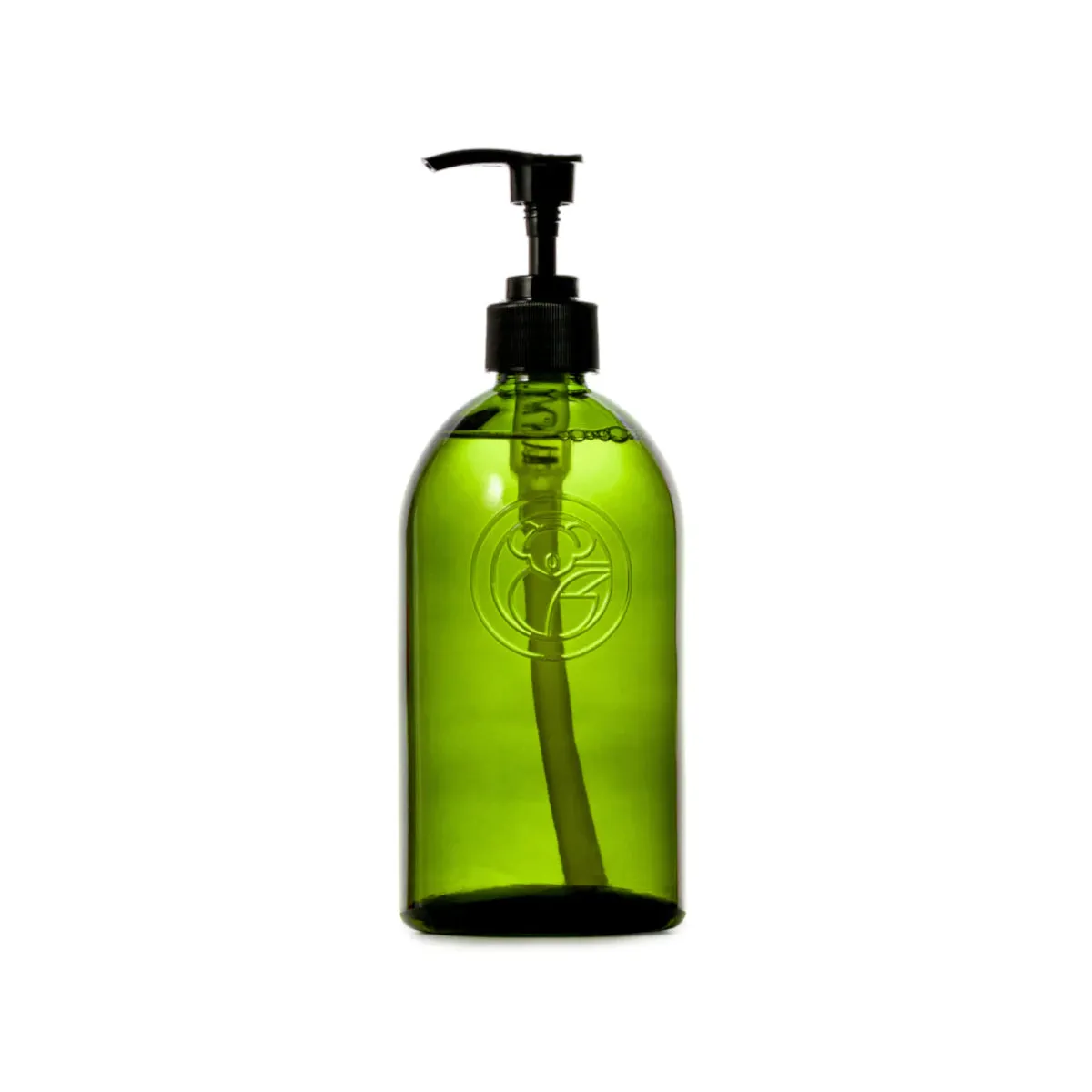 Koala Eco Apothecary Glass Pump Bottle Green 500ml