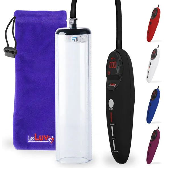 LeLuv Magna PRO  Smart Handle Penis Pump Kit | 9" or 12" Length Thick Wall Flangeless Cylinders