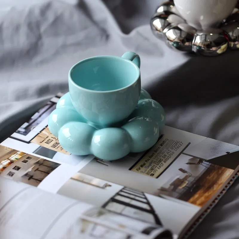 Love Me Flower Ceramic Cup & Saucer Set