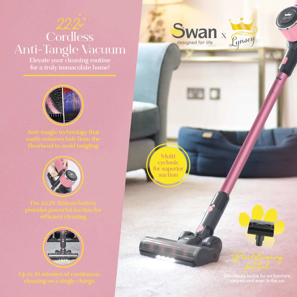 Lynsey's Cleaning Range - Cordless Anti-Tangle Vacuum