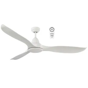 Martec Wave DC Ceiling Fan with Light - White Satin