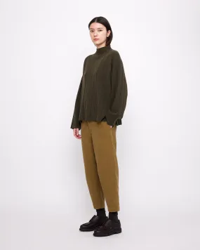 Merino Wide Ribbed Sweater - FW24 - Olive