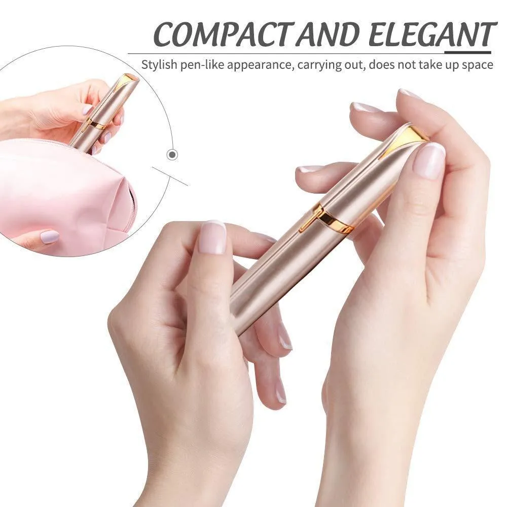 Mini Electric Eyebrow Trimmer Lipstick Epilator Pen Eyebrow Hair Remover Painless