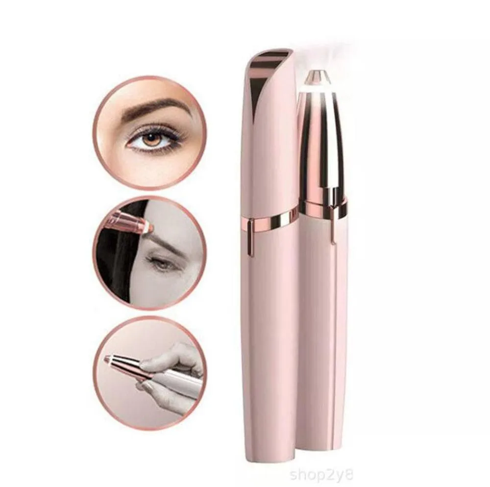 Mini Electric Eyebrow Trimmer Lipstick Epilator Pen Eyebrow Hair Remover Painless