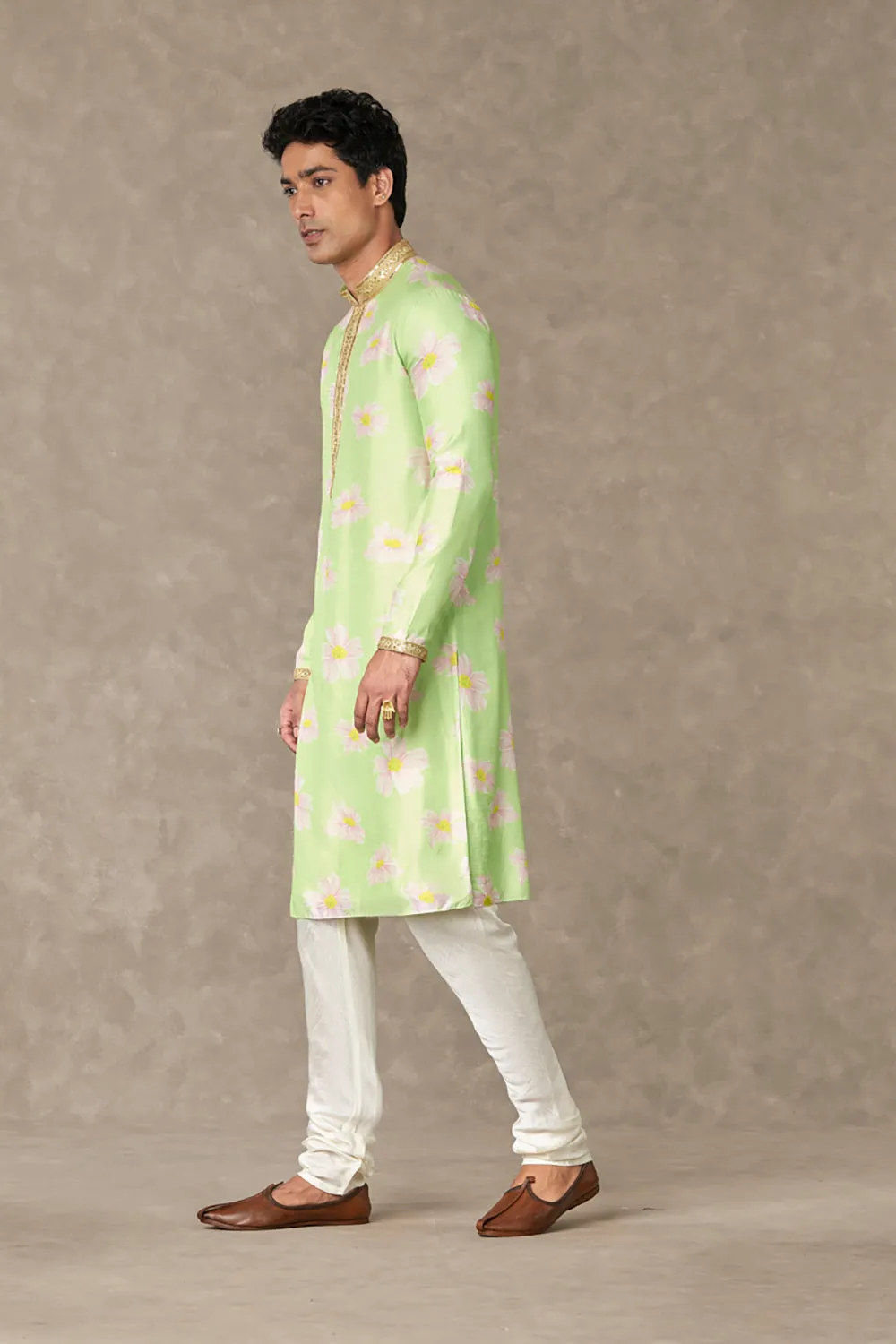 Mint Parijat Kurta Sets