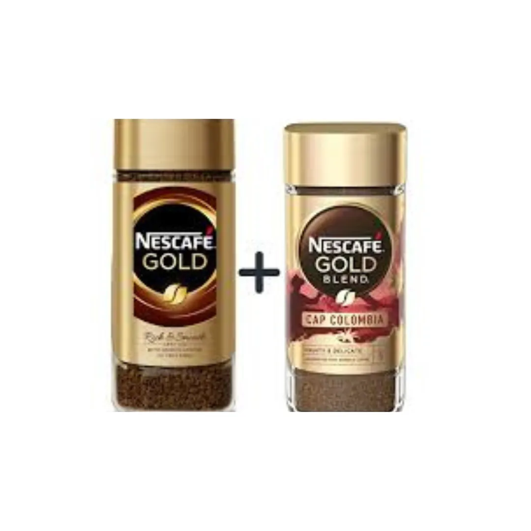 Nescafe Gold Coffee Powder 100g   Nescafe Cap Colombia Ground Coffee, 100g (Combo Pack)