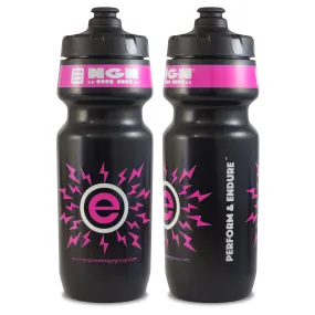 NGN Sport – High Performance Bike Water Bottles – 24 oz | Black & Fluoro Plasma Pink (2-Pack)