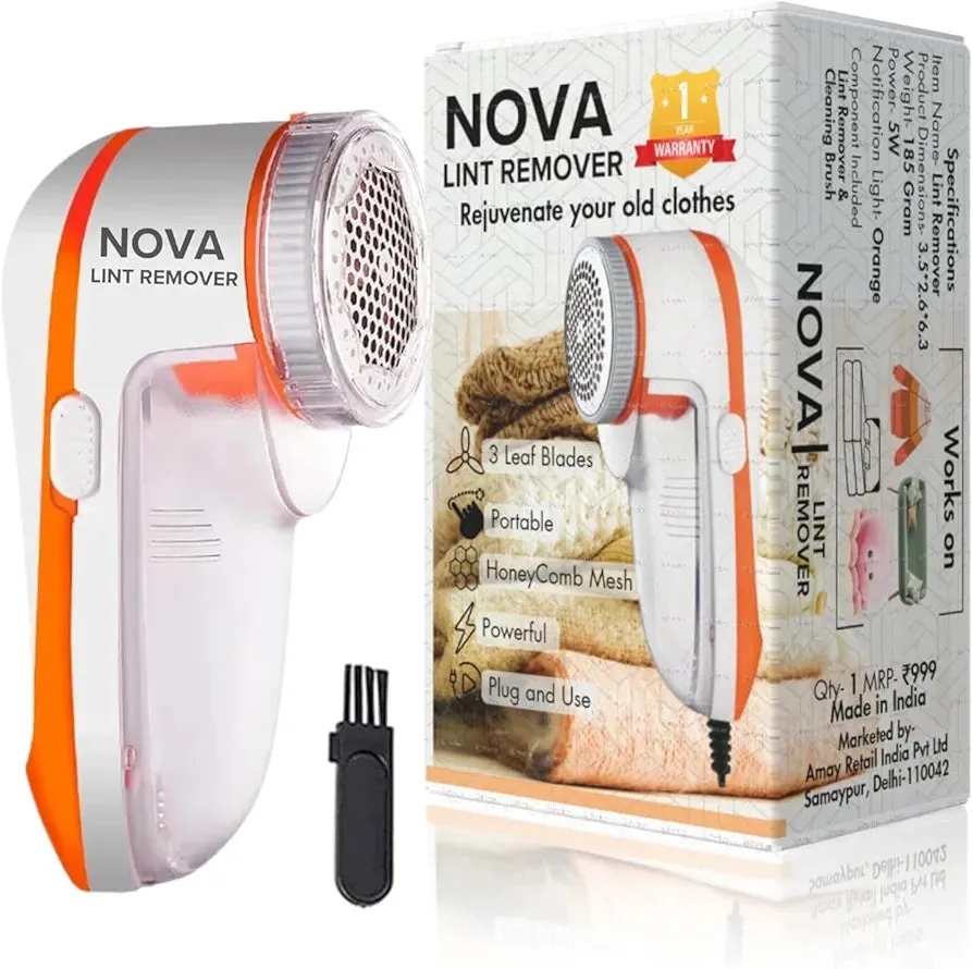 Nova Lint Remover for Clothes | Portable Fabric Shaver