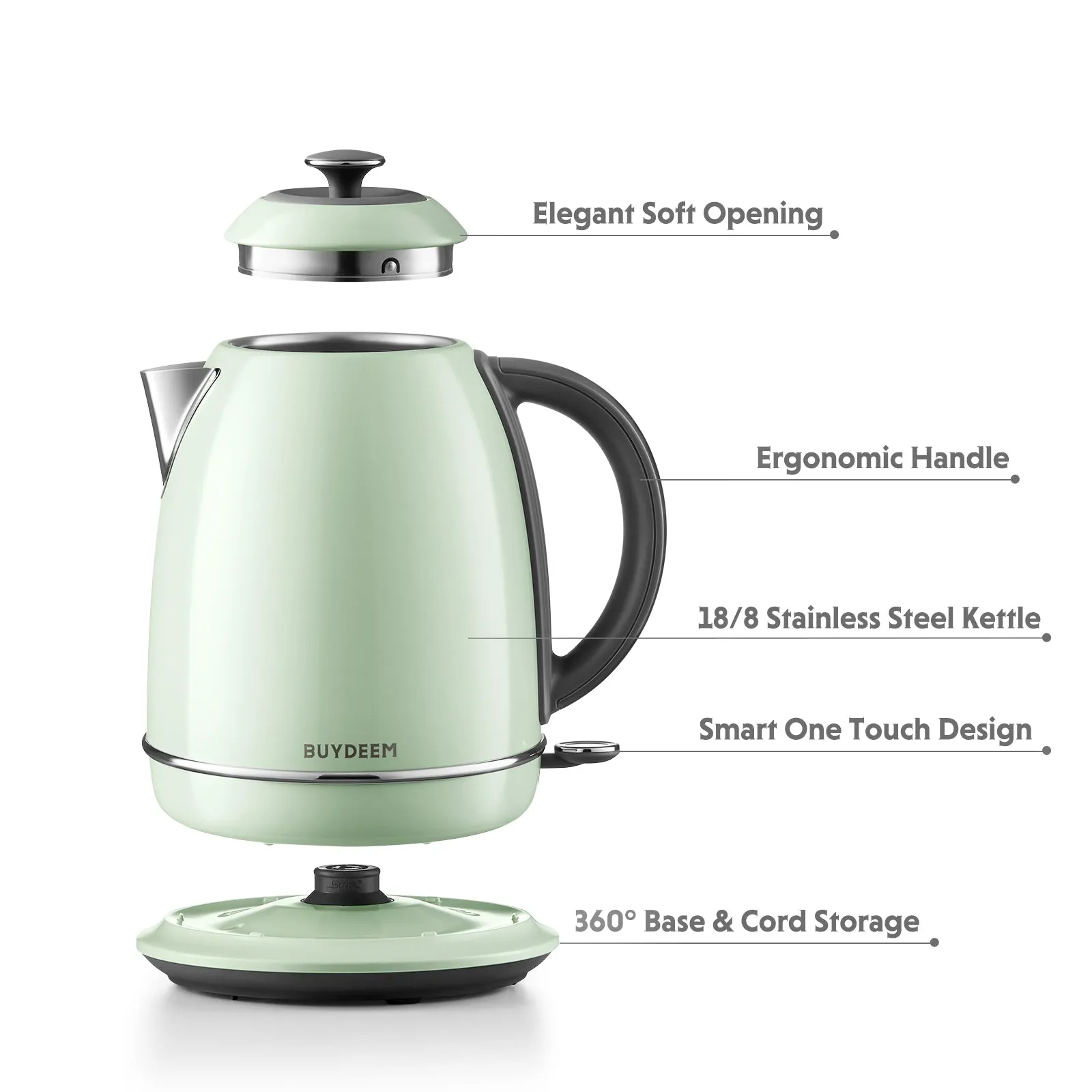 (OPEN BOX) Classic Electric Tea Kettle 1.7L