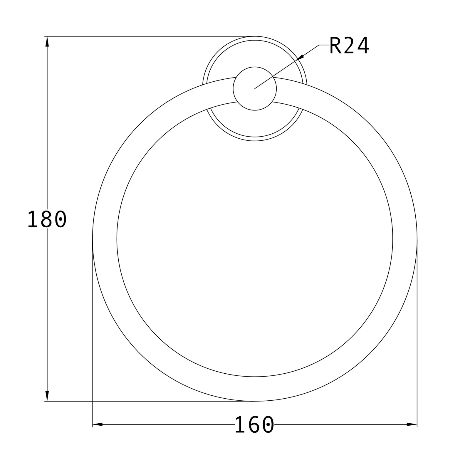 Oxford Towel Ring