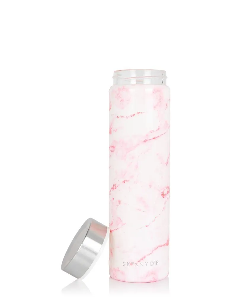 Pink Marble Water Bottle