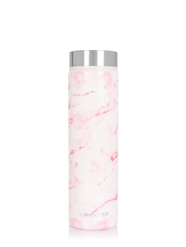 Pink Marble Water Bottle