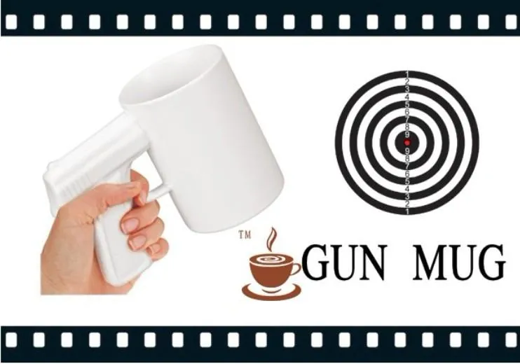 Pistol Grip Coffee Cups And Mugs Funny Gun Mug Milk Tea Cup Creative Office Ceramic Coffee Mug Drinkware