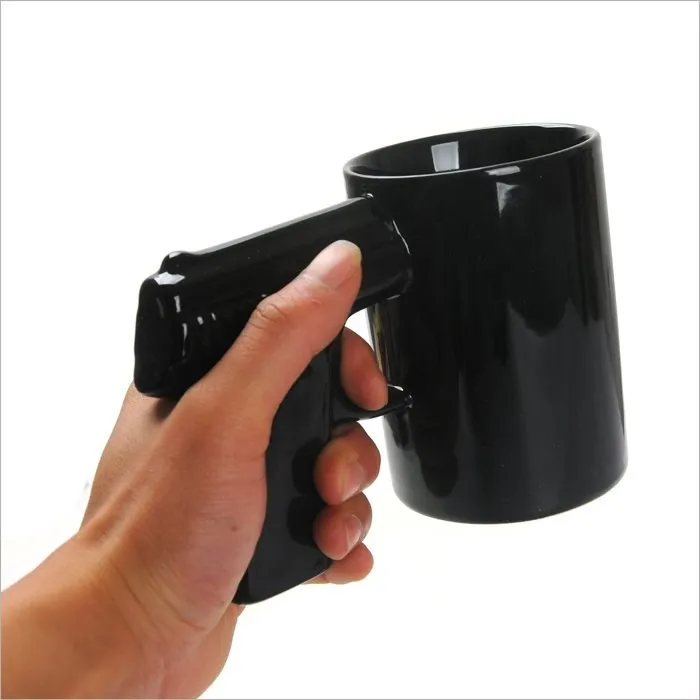 Pistol Grip Coffee Cups And Mugs Funny Gun Mug Milk Tea Cup Creative Office Ceramic Coffee Mug Drinkware