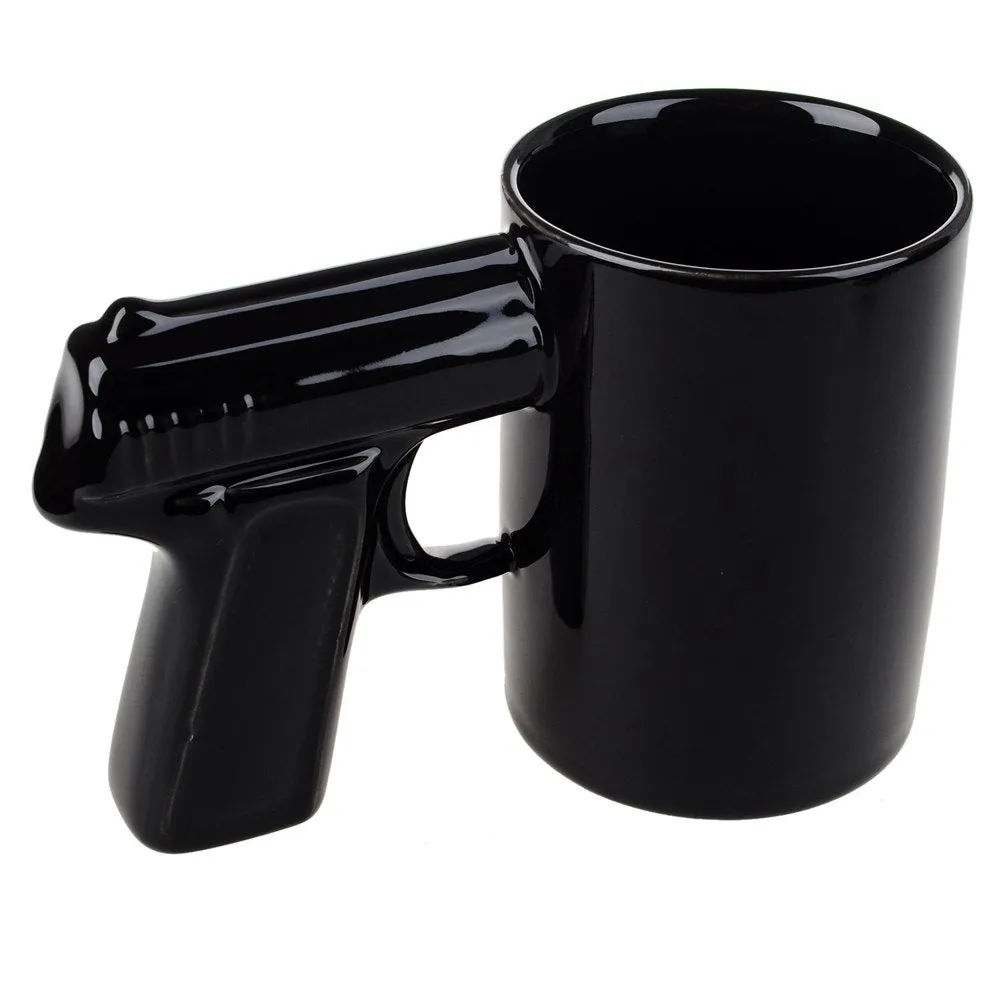 Pistol Grip Coffee Cups And Mugs Funny Gun Mug Milk Tea Cup Creative Office Ceramic Coffee Mug Drinkware