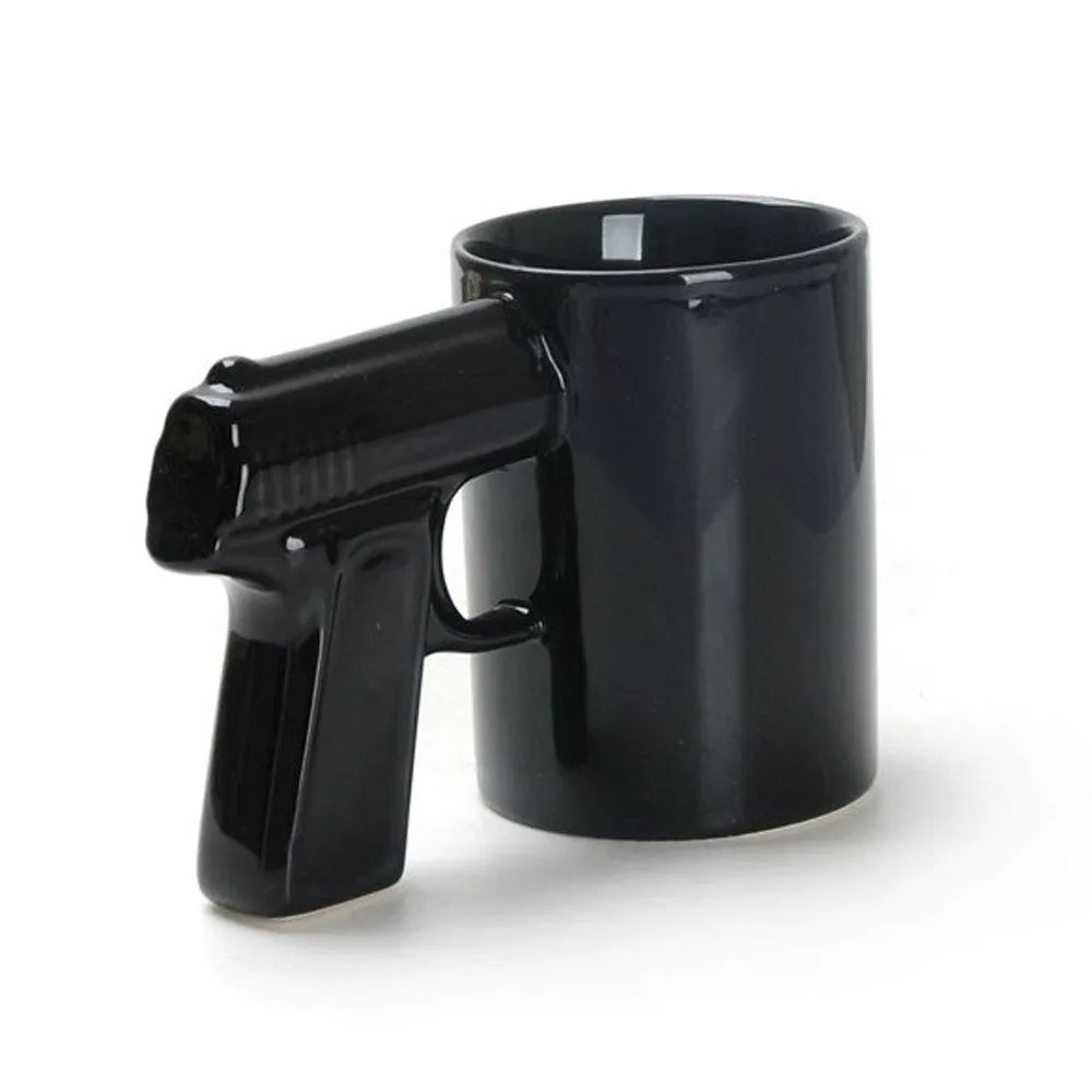 Pistol Grip Coffee Cups And Mugs Funny Gun Mug Milk Tea Cup Creative Office Ceramic Coffee Mug Drinkware