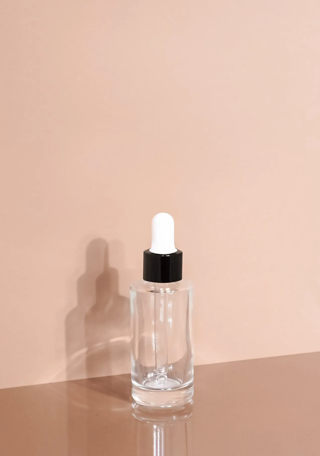 Princi Glass Bottle | Clear | White Rubber Dropper