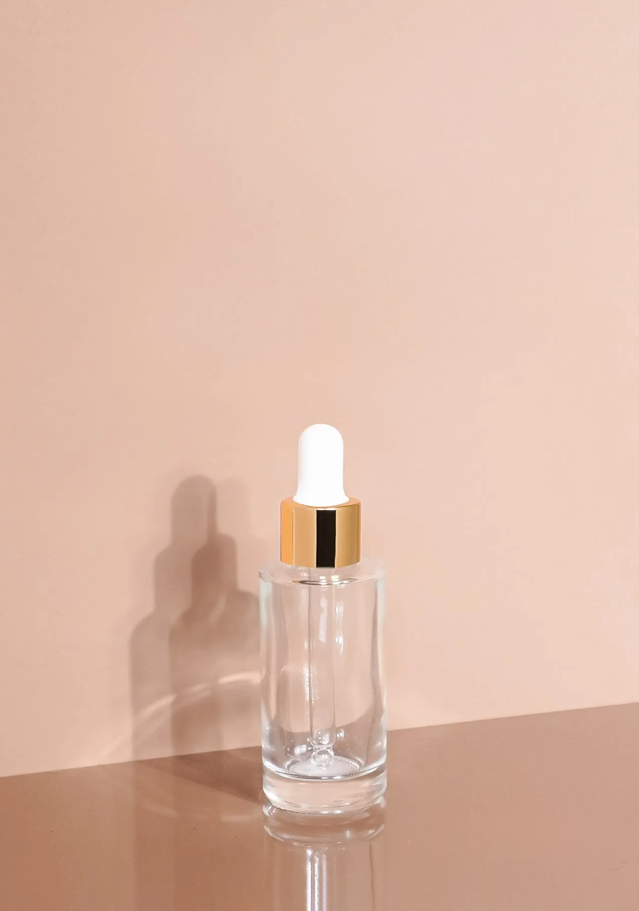 Princi Glass Bottle | Clear | White Rubber Dropper