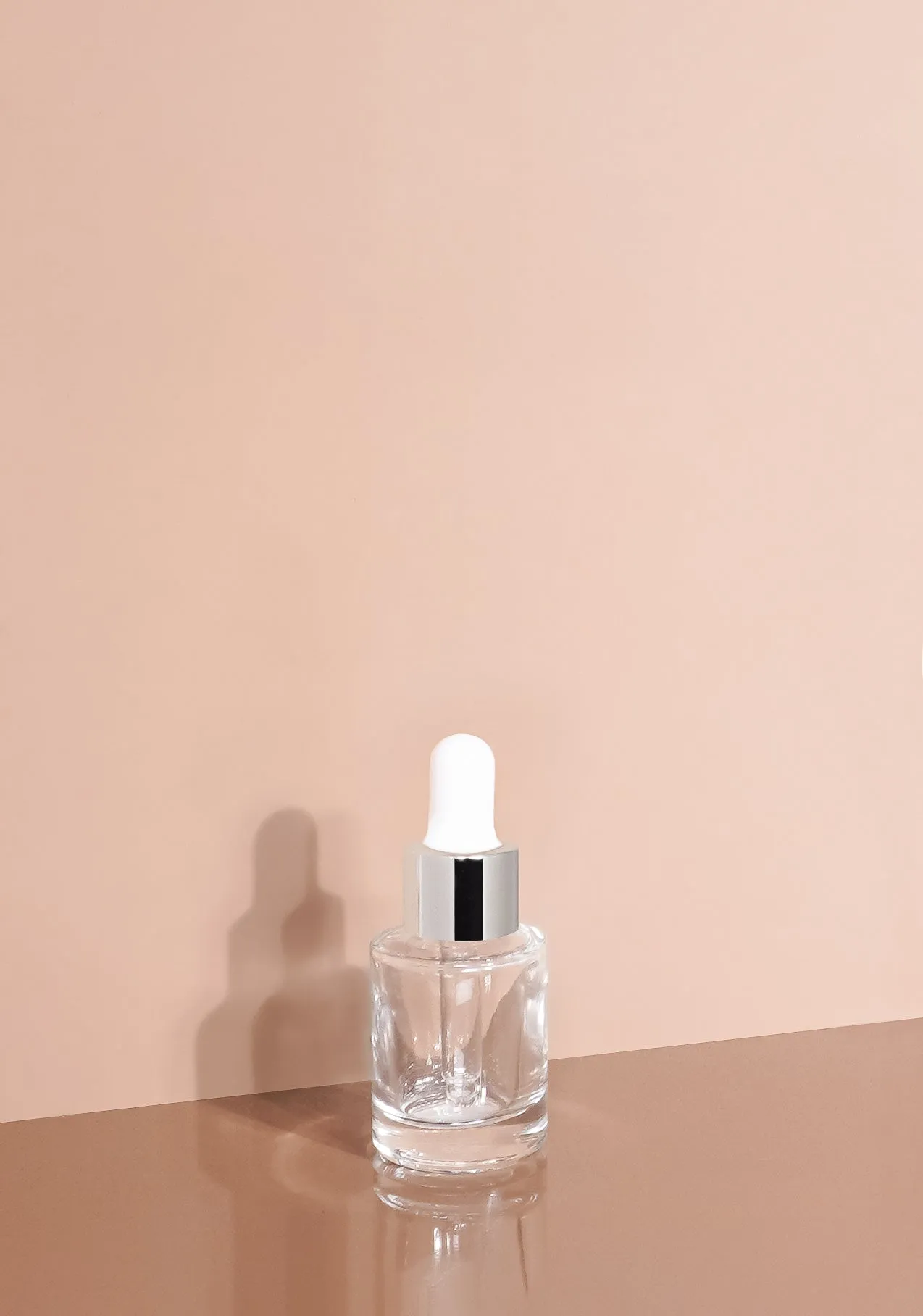 Princi Glass Bottle | Clear | White Rubber Dropper