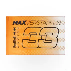 Red Bull Flag, Max Verstappen, 90x60 cm, Orange, 2021