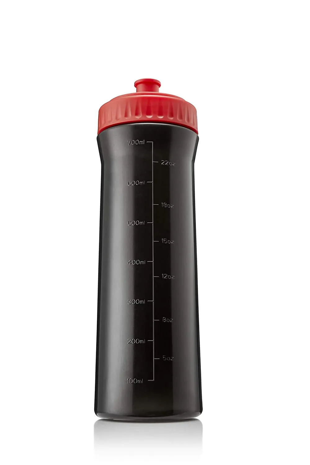 Reebok Water Bottle, Black/Red - 500 ML