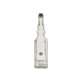 Regent Glass Vintage Style Deco Embossed Bottle 1L with Cork Lid 26138