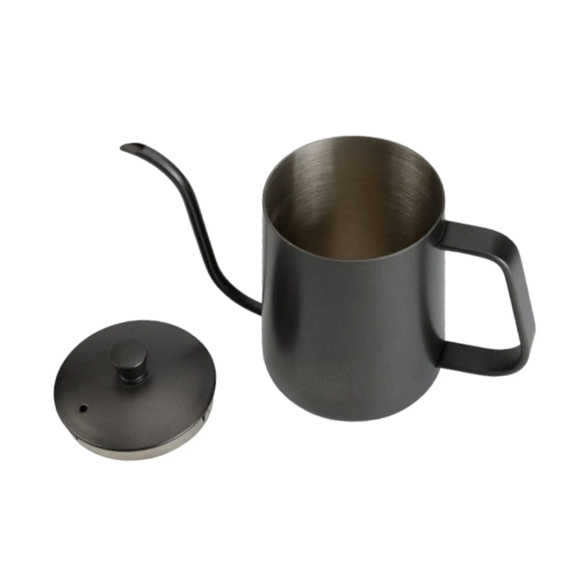 Regent Gooseneck Coffee Tea  High Pressure Kettel 700ml Stainless Steel Matt Black 41393