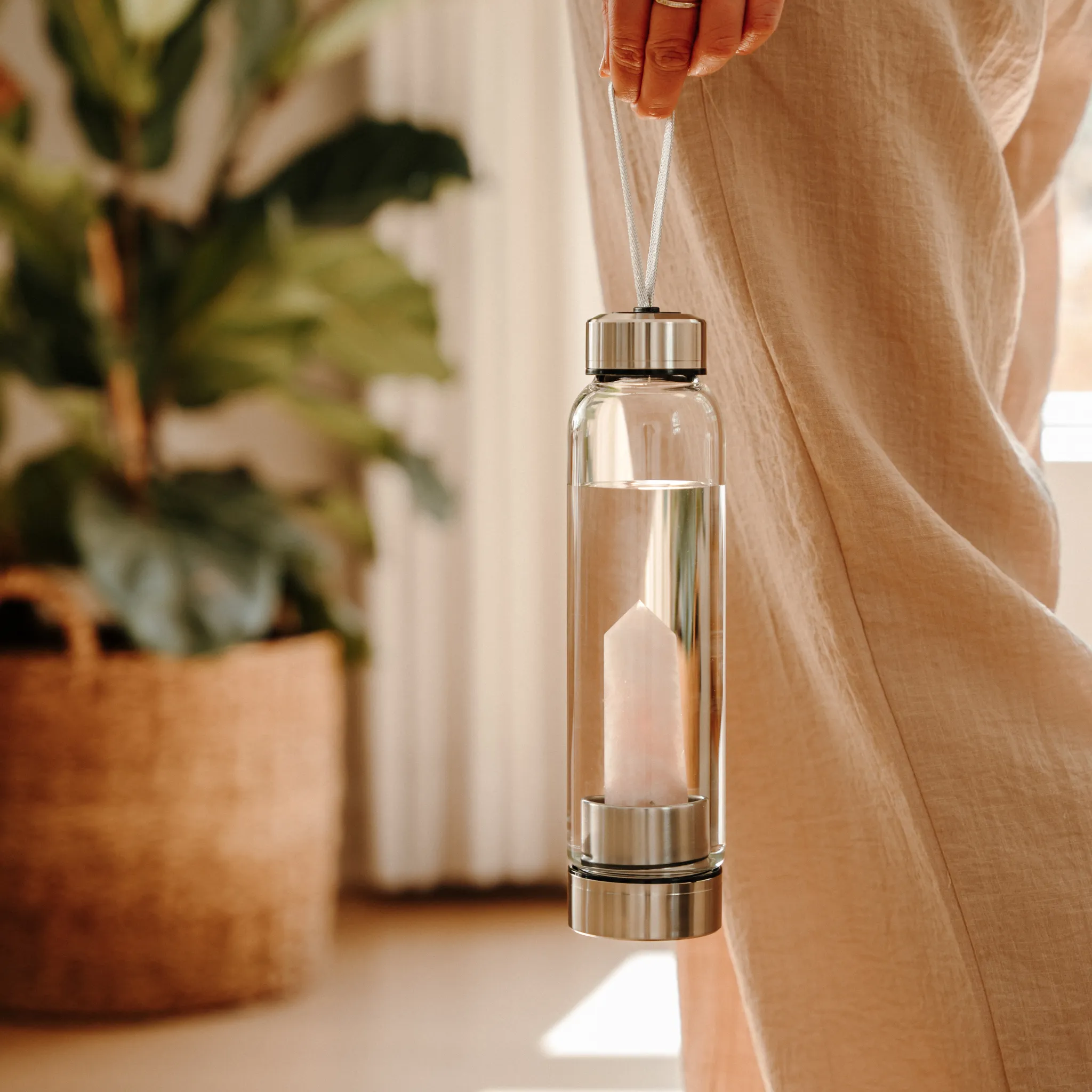 Rose Quartz Water Bottle