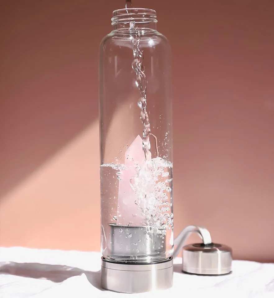 Rose Quartz Water Bottle