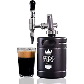 Royal Brew Nitro Cold Brew Coffee Maker Keg Black 2 Liter