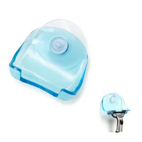 Shaver holder bathroom wall / tile holder with suction cup - Blue