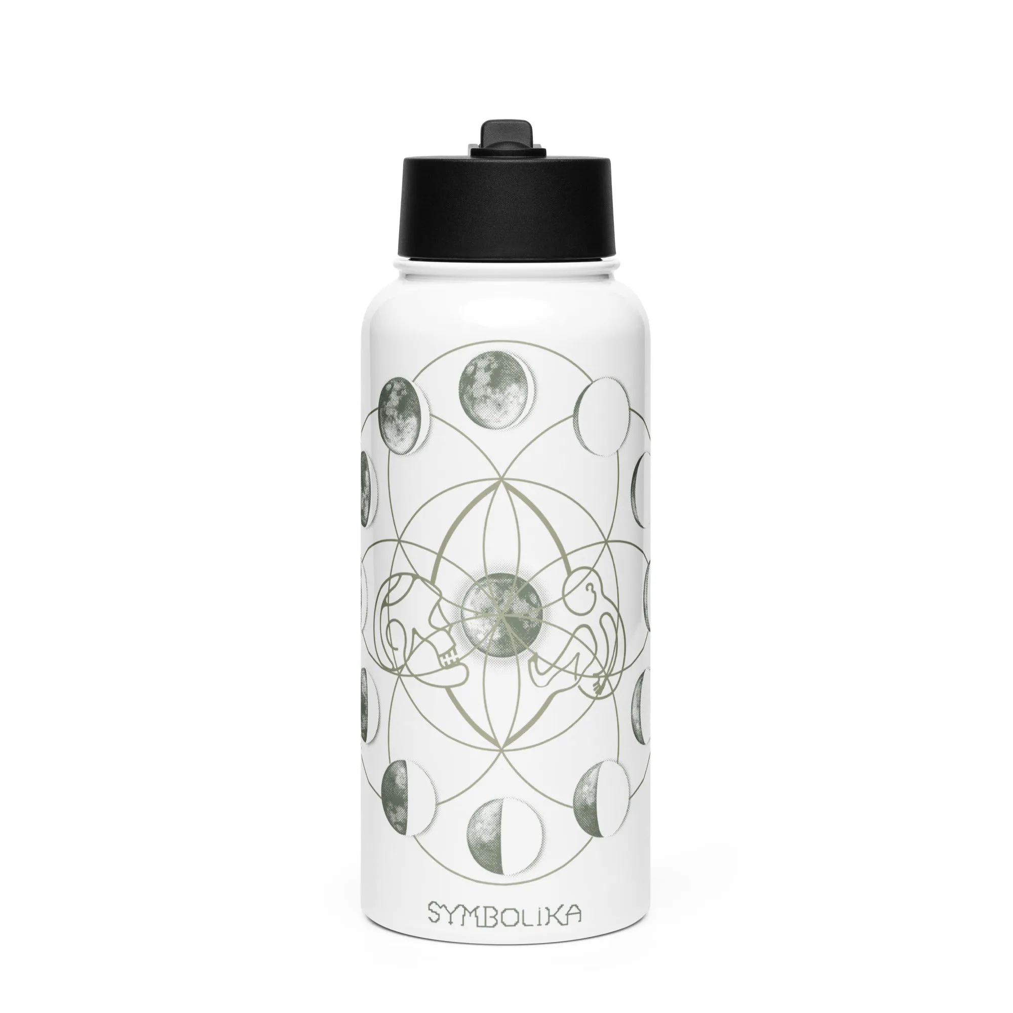 Stainless steel water bottle - Moon Time