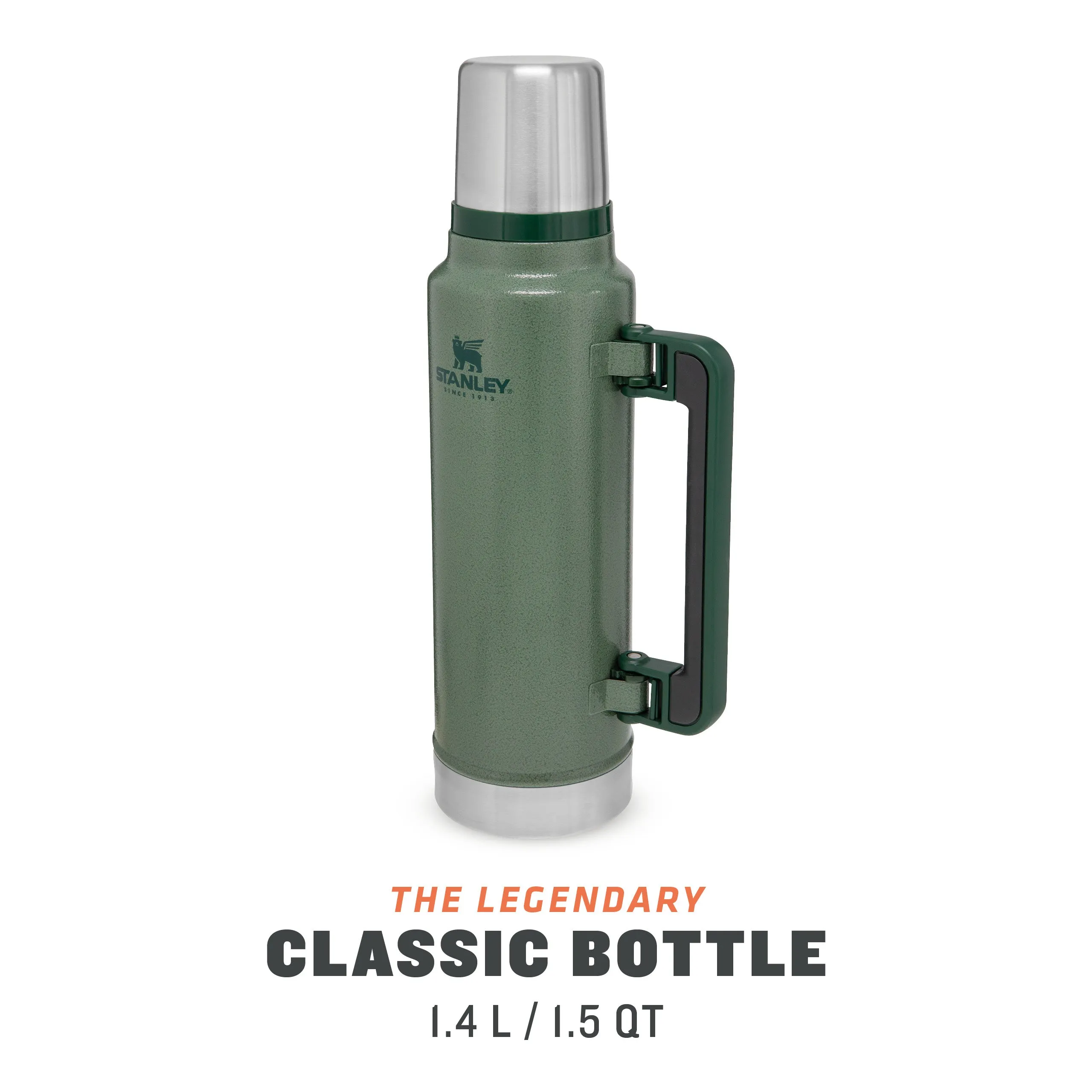 Stanley Flask Legendary Classic Vacuum Bottle 1.4L Hammertone Green