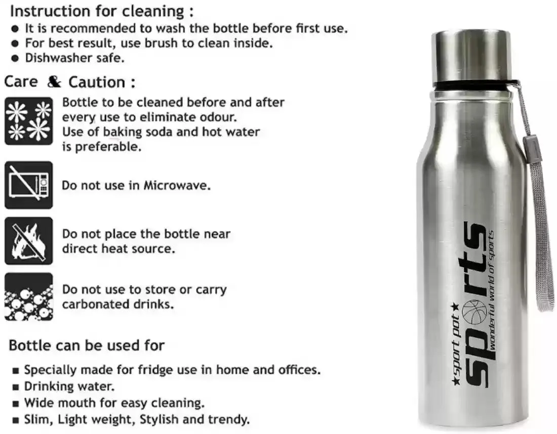 Steel Material  Water Bottle 500ML.