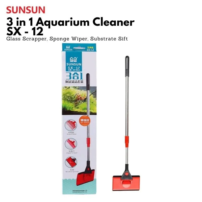 SUNSUN SX-12 3-IN-1 Aquarium Cleaner