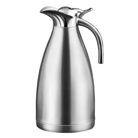 TERRIFI Coffee Thermal Carafe for Hot Liquids, 68Oz/2.0L/8 Cups Stainless Steel Coffee Thermos Carafe, Insulated Carafe 12-hour Heat and 24-hour Cold Retention, Great Gift