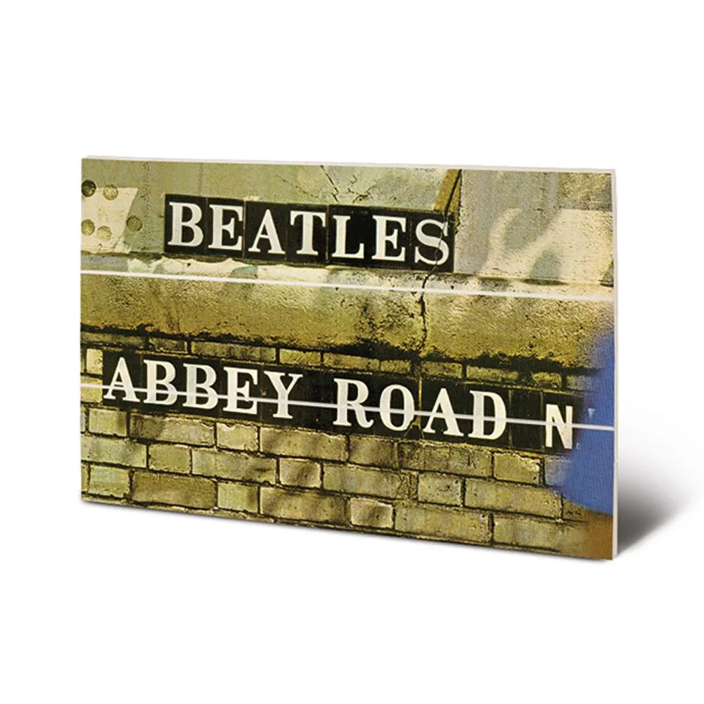 The Beatles Wood Print Abbey Road Artwork