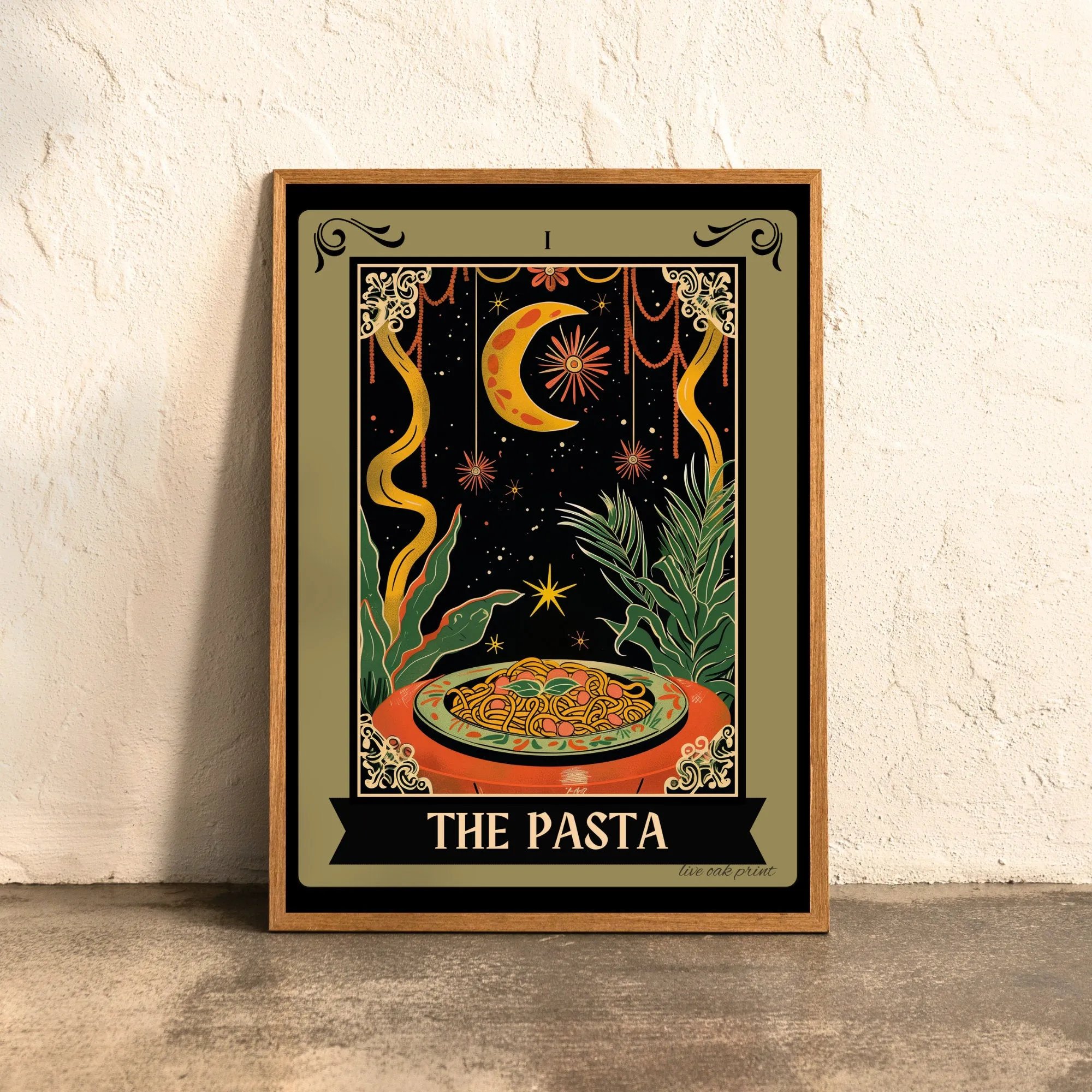 The Pizza / The Pasta / The Wine - Kitchen Prints - Food Tarot Cards -  Italian Cuisine Prints  - Italian Food Print - Witchy Kitchen Decor