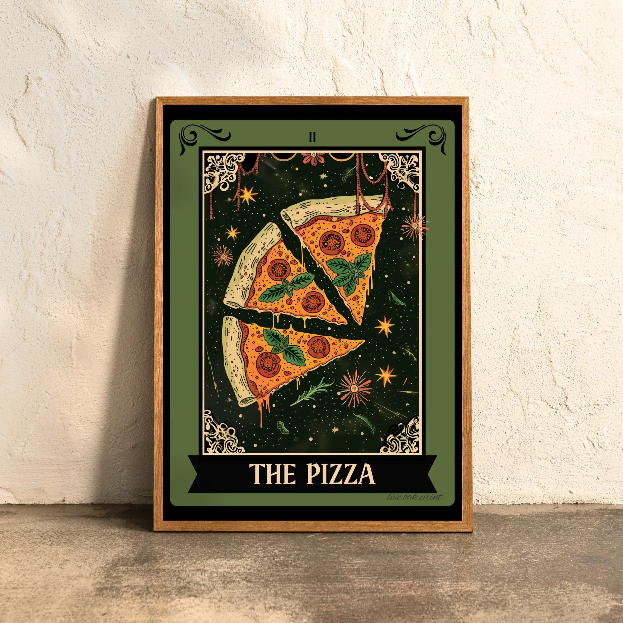 The Pizza / The Pasta / The Wine - Kitchen Prints - Food Tarot Cards -  Italian Cuisine Prints  - Italian Food Print - Witchy Kitchen Decor