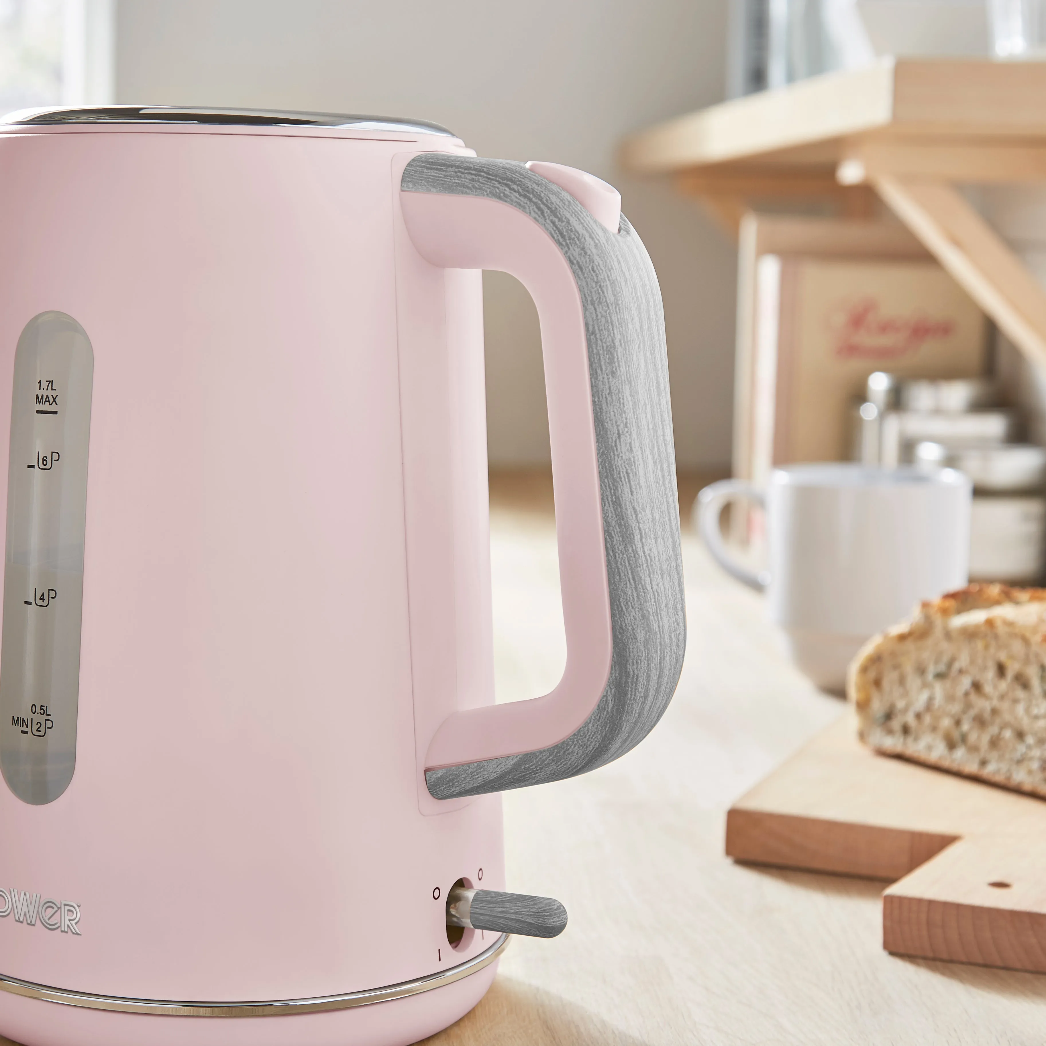 Tower Scandi 3KW 1.7L Rapid Boil Kettle - Pink