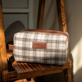 Tweed DOPP Kit for Men (Greige Twill)