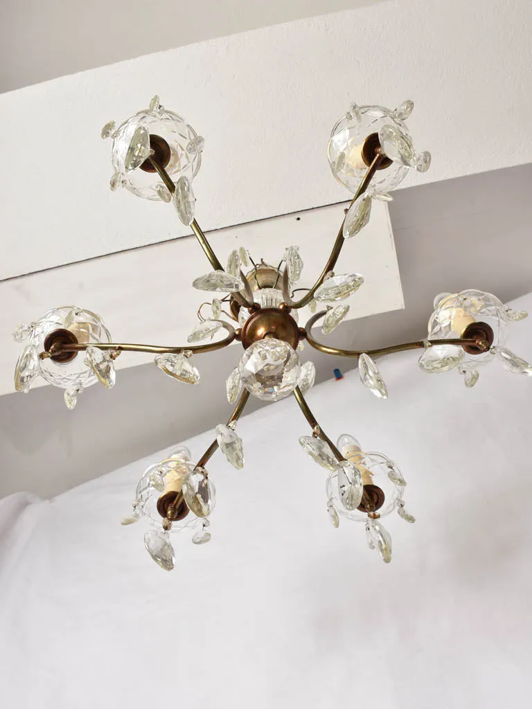 Vintage French chandelier - 6 lights - 20¾"